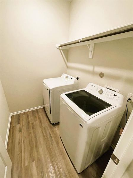 Full capacity washer & dryer included!