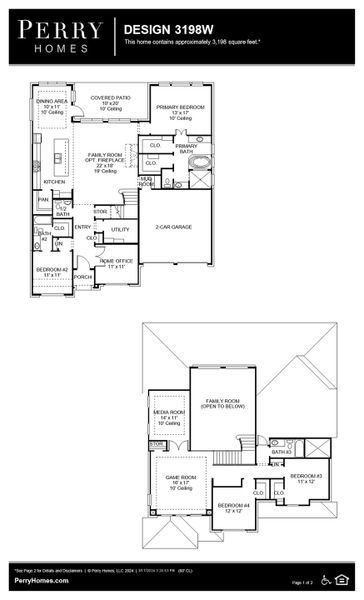 Floor Plan for 3198W