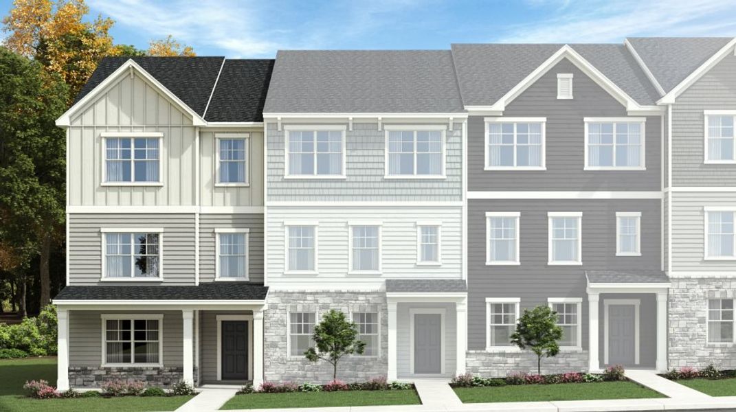 New construction Townhouse house 838 Basswood Glen Trail, Knightdale, NC 27545 Bradley- photo