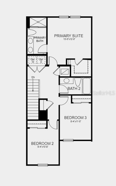 Secon Floor Plan