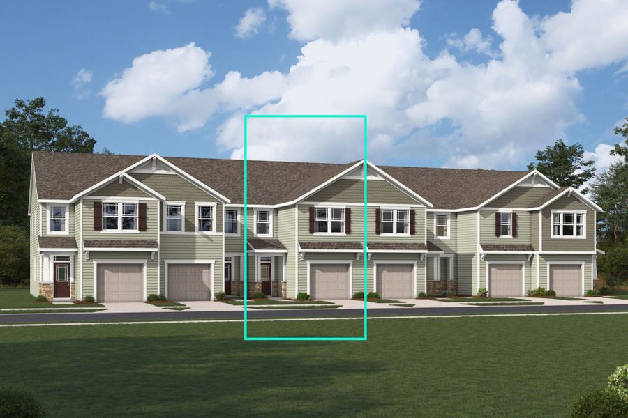 Amira Craftsman IV Elevation rendering