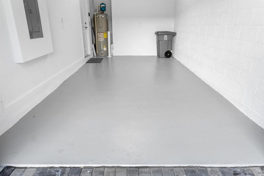 Coated Garage Floor