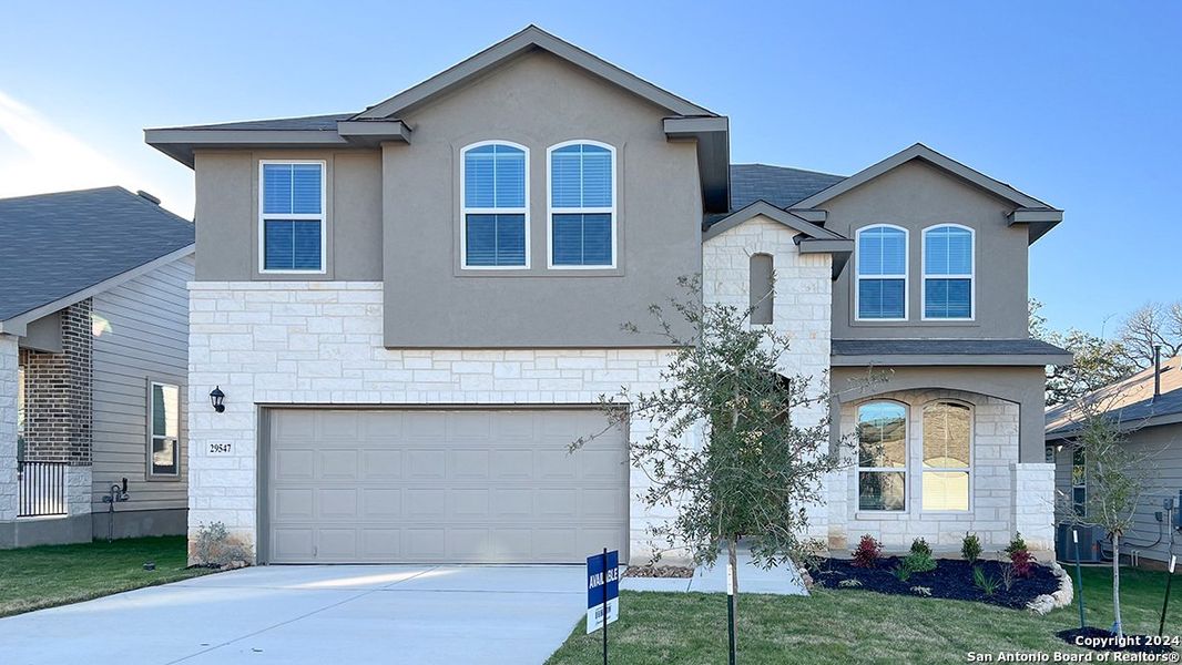 New construction Single-Family house 29547 Dusty Copper, Bulverde, TX 78163 THE STONEWALL- photo