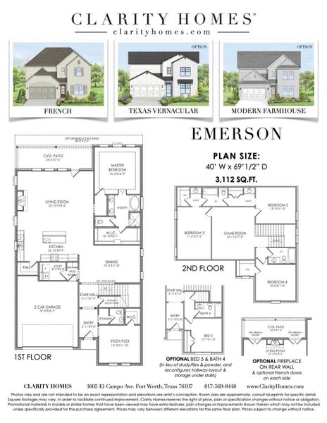 New construction Single-Family house Emerson, 101 Observation Drive W, Aledo, TX 76008 - photo