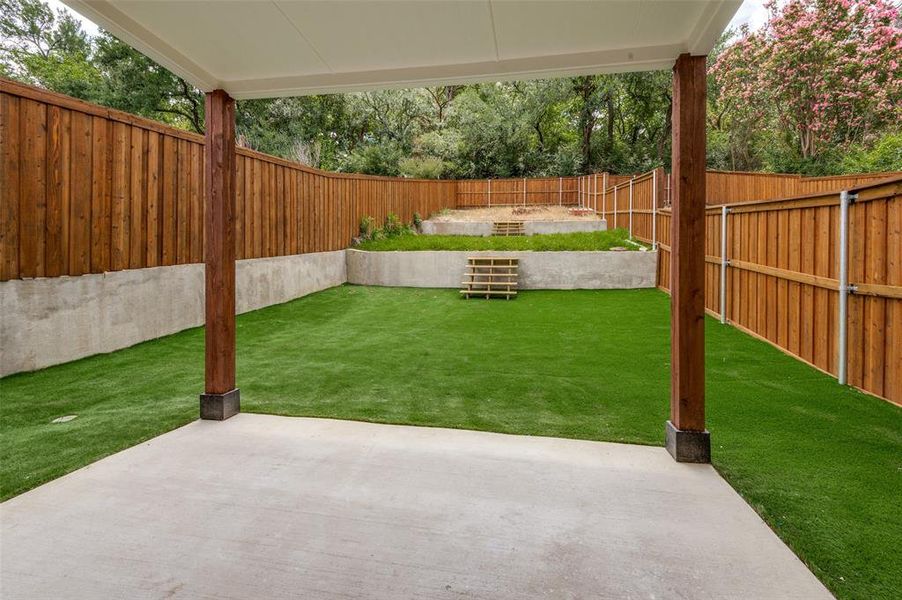 View of yard featuring a patio