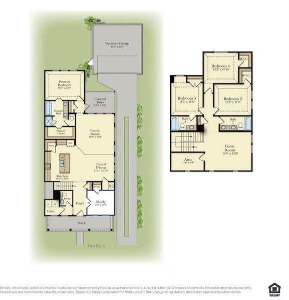 You'll find a fantastic open and flowing floor plan with space for the entire family in our wonderful 3204 floor plan!