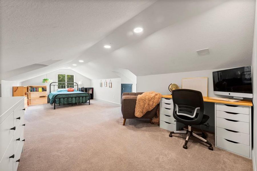 upstairs loft:  office, additional bedroom, craft room, game room, storage, you choose!