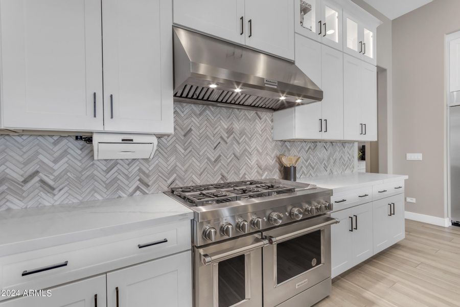 Commercial Gas Range and Hood