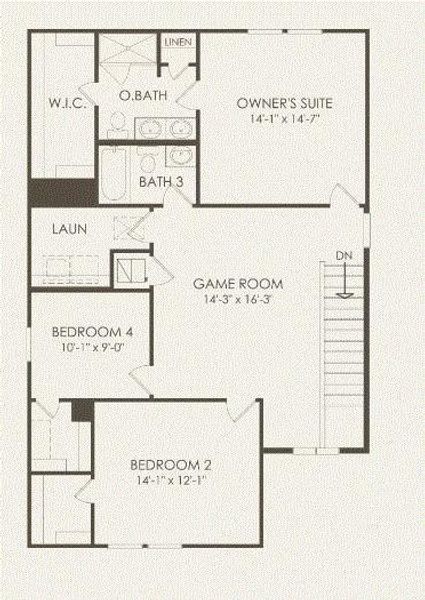 Pulte Homes, Lincoln floor plan