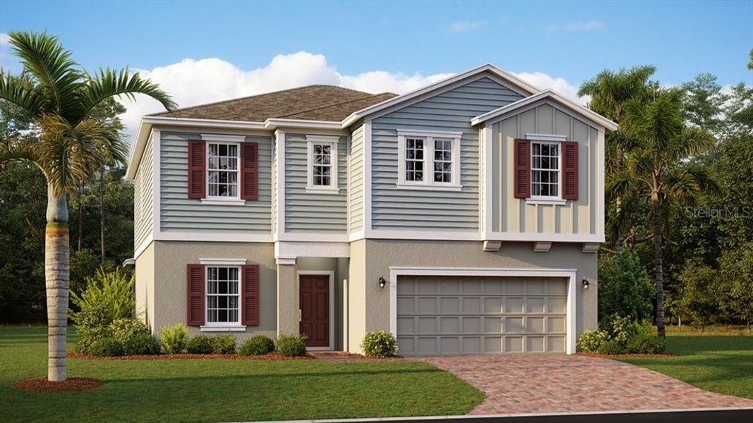 New construction Single-Family house 5659 Wood Bridge Place, Saint Cloud, FL 34771 Miramar- photo
