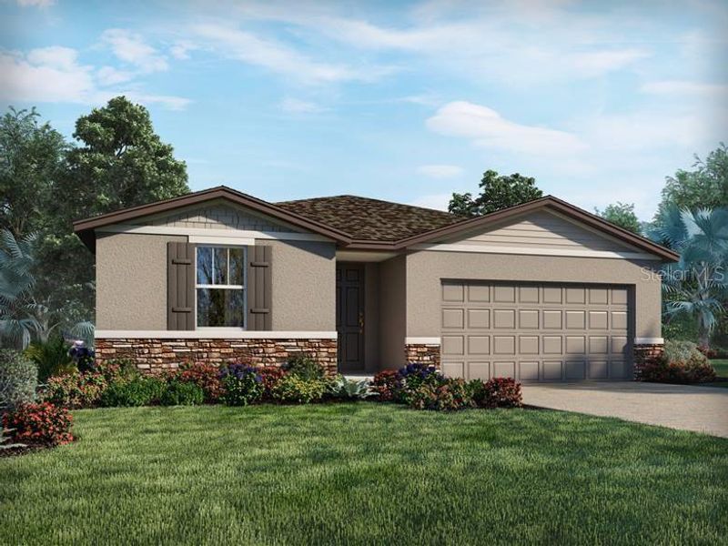 New construction Single-Family house 1110 Oak Valley Drive, Auburndale, FL 33823 Foxglove- photo