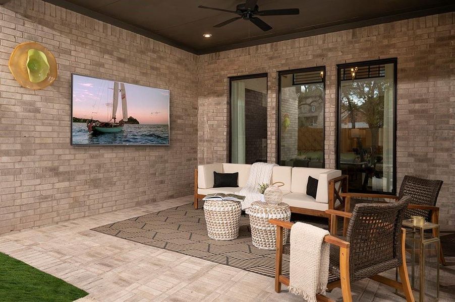 Large Covered Patio