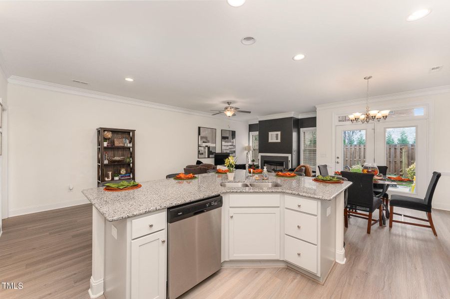 Kitchen/Family Room/Dining Area