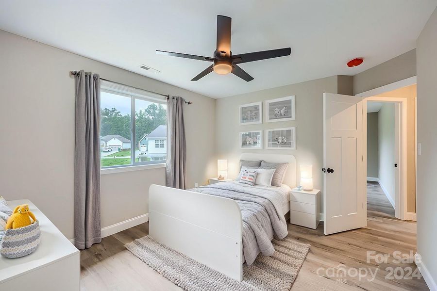 Nestled in tranquility, this bedroom offers the perfect retreat.