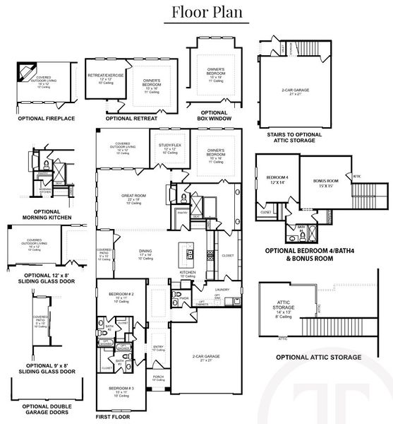 New construction Single-Family house Plan 4521, 4210 Old Rosebud Lane, Prosper, TX 75078 - photo