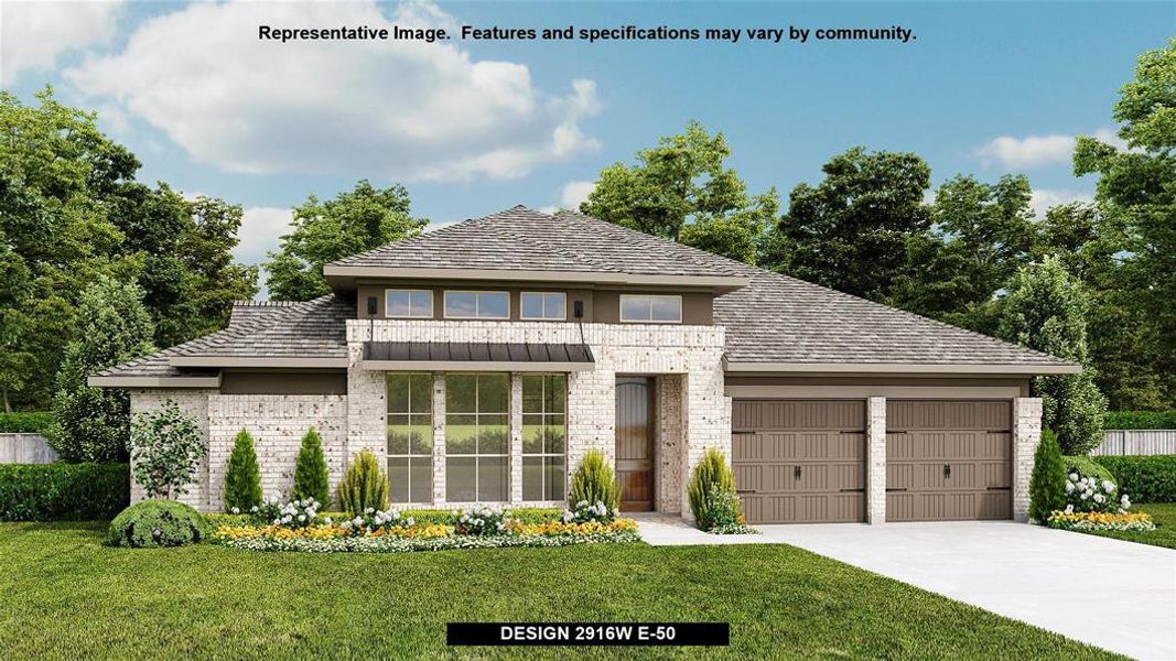 New construction Single-Family house Design 2916W, 1426 Fieldstone Drive, Midlothian, TX 76065 - photo