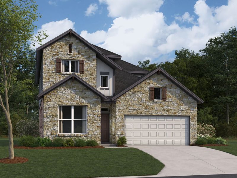 New construction Single-Family house 1369 North Roger Hanks Parkway, Dripping Springs, TX 78620 Dexter - Capital Series- photo