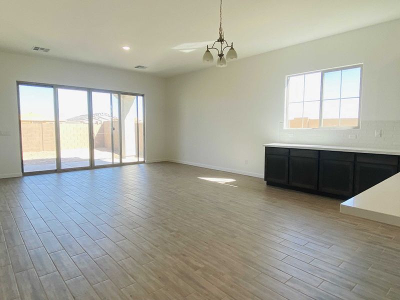 Great room example. Finishes vary by community. See sales counselor for details.