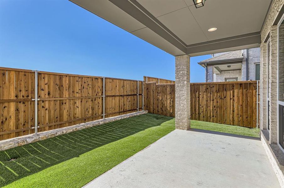 View of yard with a patio area