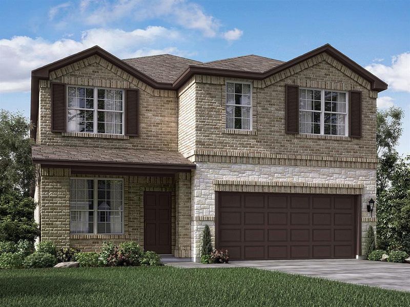 New construction Single-Family house 14126 Greystone Terrace Street, Magnolia, TX 77354 The Texoma (3L08)- photo