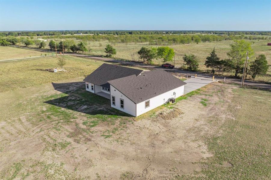 Drone / aerial view with a rural view