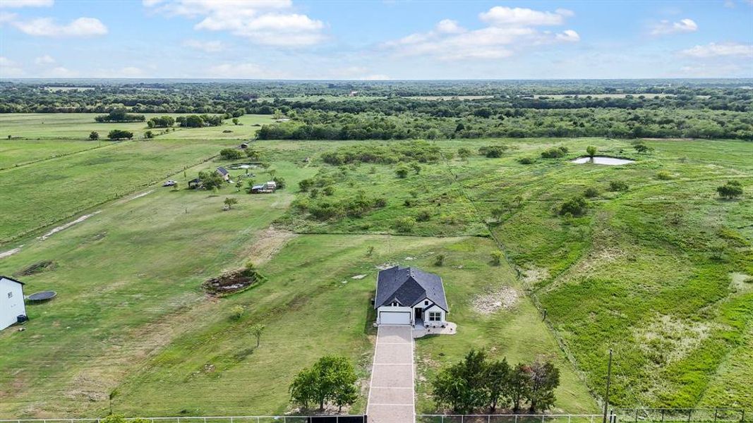 Bird's eye view with a rural view