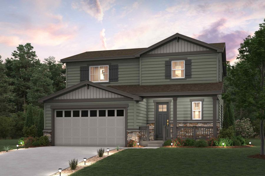 Mackenzie Floor Plan at The Aurora Highlands Elevation B