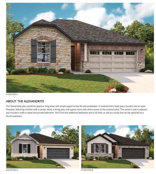 New construction Single-Family house Alexandrite, 105 Agave Point, Marble Falls, TX 78654 - photo