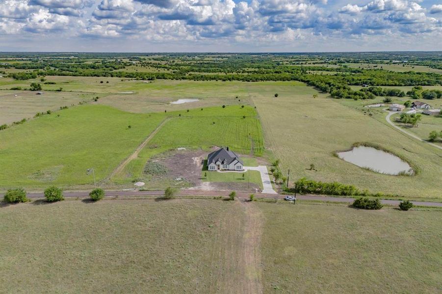 Bird's eye view featuring a rural view