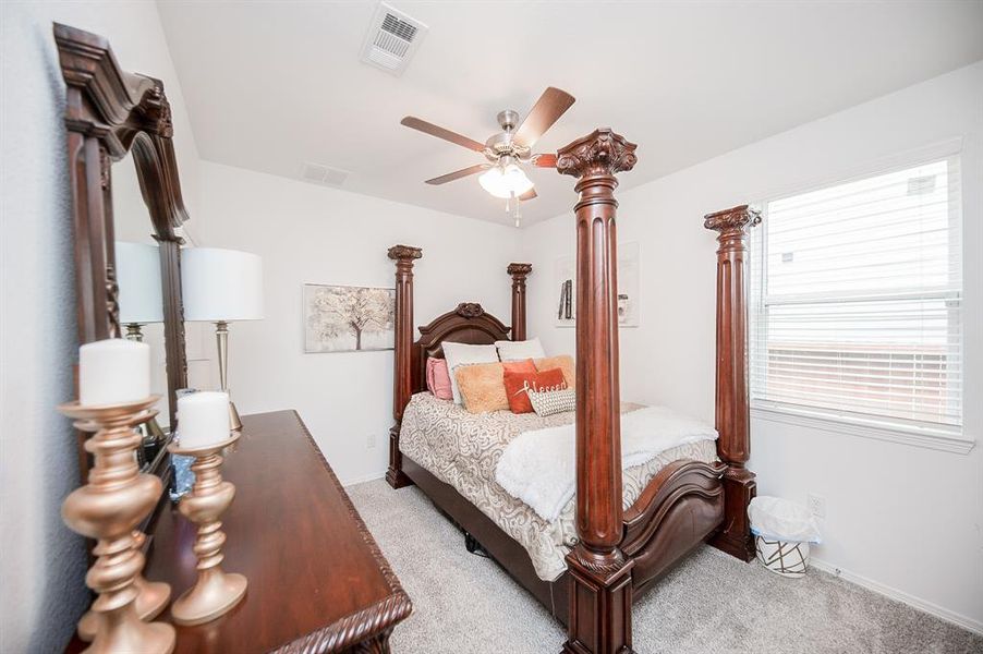 Bedroom 3 is very large and also has a ceiling fan and walk-in closet!