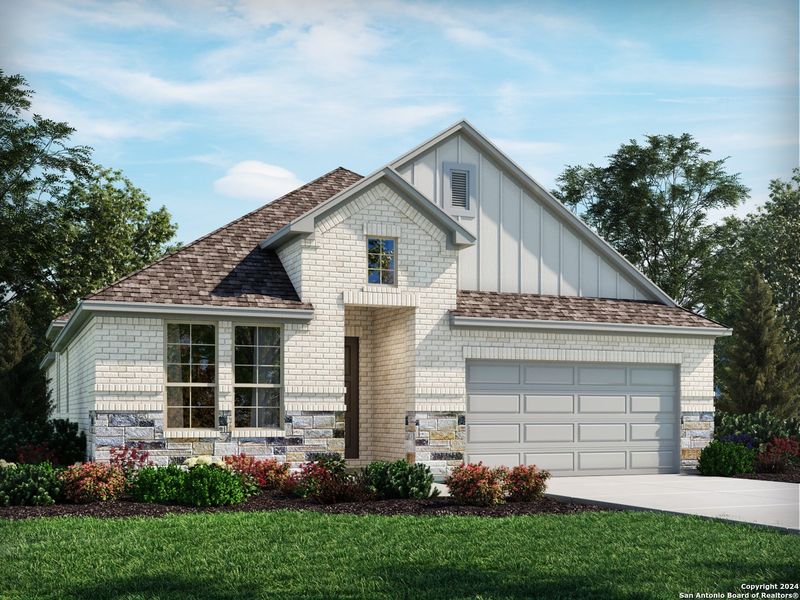 New construction Single-Family house 29203 Angelfish Boulevard, Boerne, TX 78006 The Holly (4004)- photo
