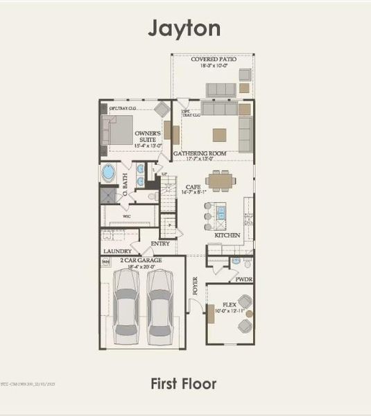 Pulte Homes, Jayton floor plan