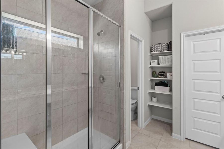 Spacious shower