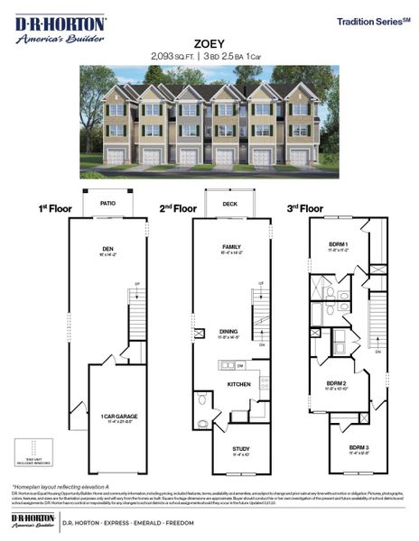 New construction Townhouse house Zoey, 4118 Trevino Drive, Durham, NC 27704 - photo
