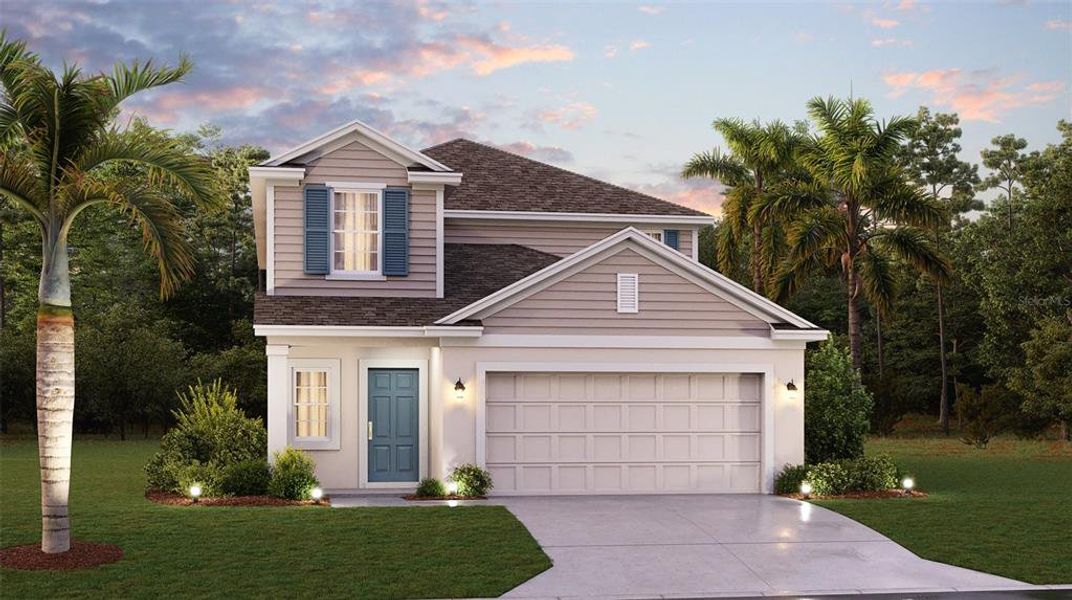 New construction Single-Family house 617 Sand Pine Lane, Haines City, FL 33844 Columbia- photo