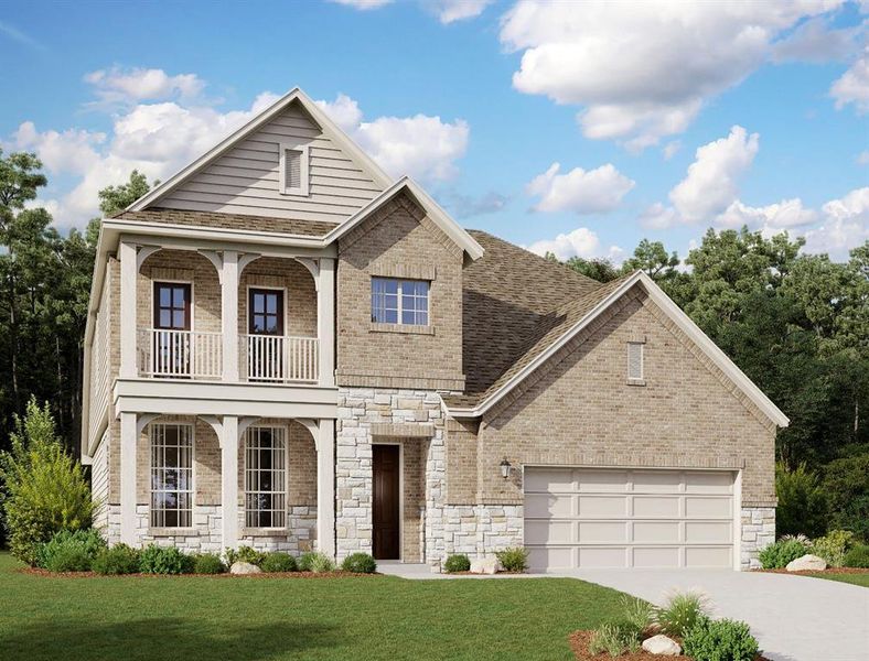 New construction Single-Family house 2015 Meteor Falls Drive, Richmond, TX 77469 Aubrey Homeplan- photo