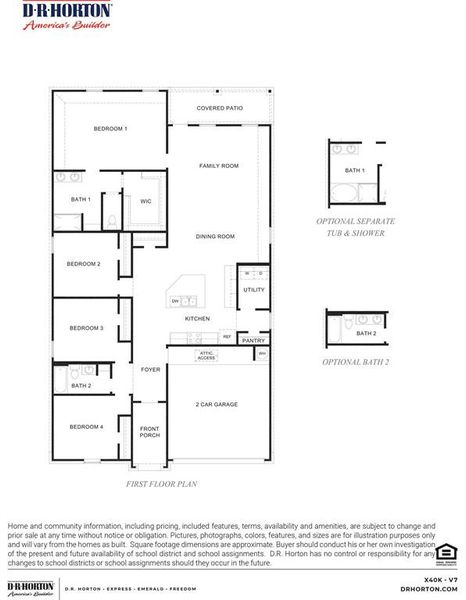 The Kingston Plan 2024 by D.R. Horton Homes!