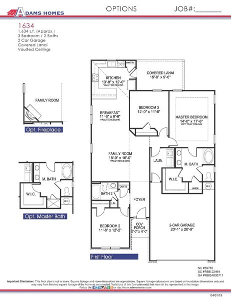 New construction Single-Family house 229 Galilee Branch Drive, Unit #86, Smithfield, NC 27577 1634- photo