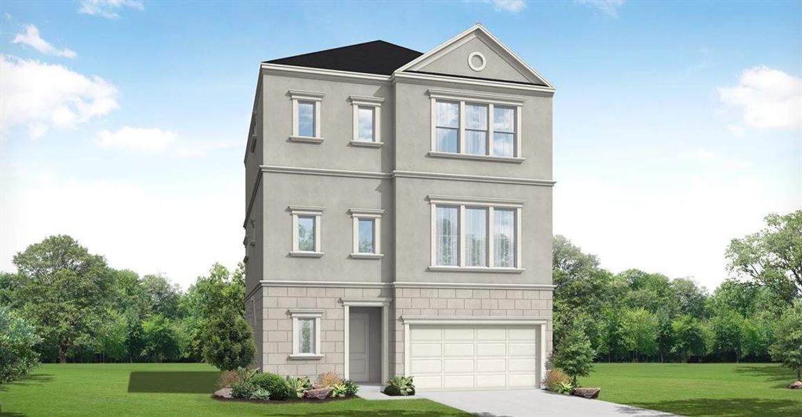 New construction Single-Family house 3607 Eaton Estates Lane, Houston, TX 77055 Prague (3339-HS-35)- photo
