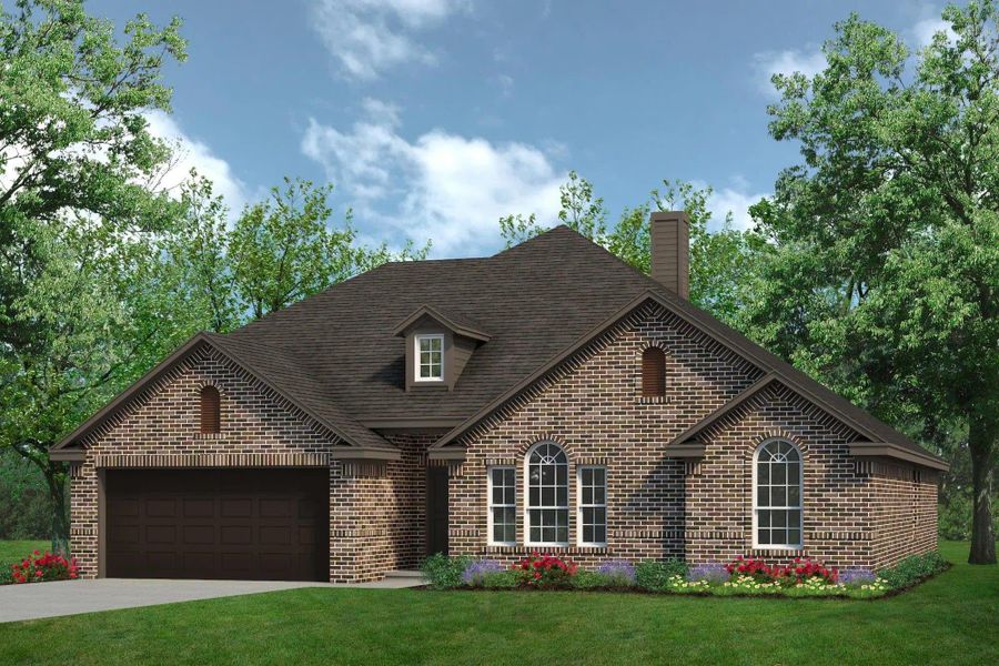Elevation A | Concept 2393 at Lovers Landing in Forney, TX by Landsea Homes