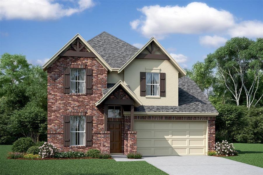 New construction Single-Family house 12397 Shadow Fox Drive, Willis, TX 77318 Elmore- photo