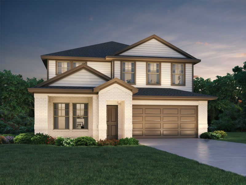 New construction Single-Family house 8519 Treetop Heights Drive, Mont Belvieu, TX 77523 The Reynolds (890)- photo
