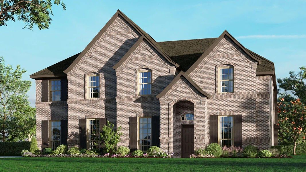 Elevation A with Outswing | Concept 3135 at Abe's Landing in Granbury, TX by Landsea Homes