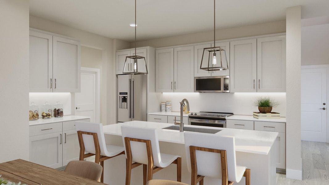 Kitchen | Ella at Lariat in Liberty Hill, TX by Landsea Homes