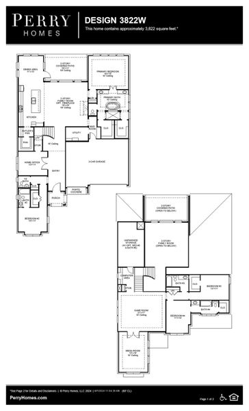 Floor Plan for 3822W
