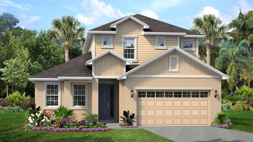 New construction Single-Family house Pensacola, 205 Manns Harbor Drive, Apollo Beach, FL 33572 - photo