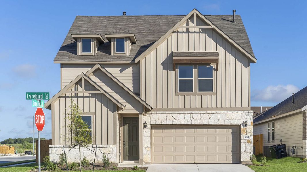 New construction Single-Family house Brodie, 2104 Little Snake Way, Georgetown, TX 78628 - photo