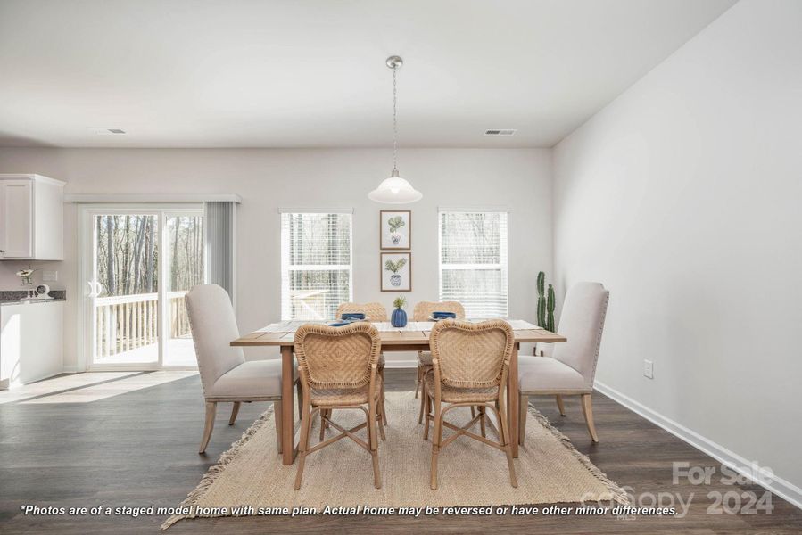 Dining area with plenty of natural light