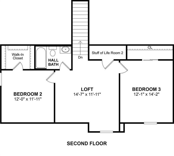 The Sweet Pea floor plan by K. Hovnanian Homes. 2nd Floor shown. *Prices, plans, dimensions, features, specifications, materials, and availability of homes or communities are subject to change without notice or obligation.