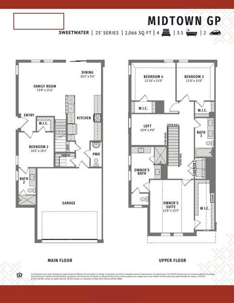 With a main floor guest suite and great entertaining space, our end unit Sweetwater plan offers everything you have been searching for in a lock and leave lifestyle home!